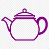 Handheld Teapot Design A simple design of a teapot with handle and spout, suitable for crafting and design projects.