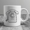 A telephone icon designed as vector art, suitable for various digital applications.
