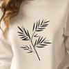 Free SVG Leaf Clipart A detailed illustration of a single leaf with veins and edges, suitable for cutting or engraving.