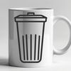 Beautiful Trash Bin SVG Design A simple illustration of a waste management container with a lid.
