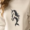 A mythical underwater creature with equine features and fish-like tail.