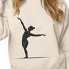Dynamic Gymnast Silhouette A figure performing gymnastics poses in a dynamic movement.