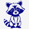 Wildlife illustration in SVG format Raccoon vector illustration in SVG format.