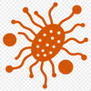 Illustrative representation of bacteria in a microscopic format.
