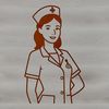 Healthcare Professional Vector Art Female nurse in uniform, a professional healthcare worker.