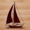Stylized Boat Illustration A stylized illustration of a boat, created as vector art for digital and print uses.
