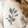 Botanical Illustration Vector Graphic An isolated vector graphic representation of a leaf in various orientations.