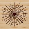 Illustrative spider web graphic in vector format, suitable for digital design and crafting projects.