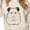 Cartoon Hamster Graphic Design A colorful illustration of a hamster in a cartoon style.
