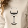 Beautiful Vector Drink Design A glass filled with red wine, suitable for commercial or personal use as a vector art design.