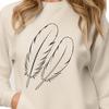 Detailed Vector Feather Image Downloadable A high-resolution vector illustration of a single bird's feather.