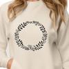 Interconnected Elements Free Download Wreath A floral patterned wreath design made from interconnected elements, ideal for cutting machines and laser cutters.