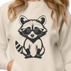 Raccoon Clipart with Creative Twist A digital illustration of a raccoon, suitable for vector art design.