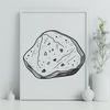 Free Vector Rock Clip Art A geometric illustration of a rock in various styles to facilitate vector design.
