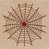 A digital illustration of a detailed spider web in vector format.