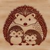 SVG Design Hedgehog Icon Simple line art design of a hedgehog, suitable for digital crafting projects.