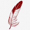Free Vector Feather Graphic A free digital feather graphic in scalable vector format (SVG) suitable for various design applications.