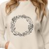 Beautiful Digital Flower Garland A digital floral wreath design created in vector format for crafting and printing.