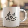A stylized illustration of a single leaf, ideal for vector graphics and design projects.