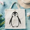 Free Black and White Bird Clip Art A black and white illustration of a penguin, suitable for commercial or personal use as vector art.