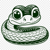 Snake Graphic Vector Art An SVG graphic representation of a reptile animal.
