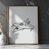 Starship Vector Graphic Design Vector illustration of a futuristic spaceship in space, suitable for clip art and design projects.