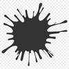 Digital Splat Shape SVG A stylized, digital representation of a splat shape, created using vector graphics for versatile design applications.