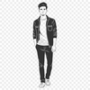 An SVG illustration of a male figure.