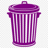 Beautiful SVG Waste Management Symbol A minimalist illustration of a trash can, suitable for digital design projects.