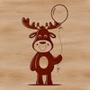 Detailed Wild Animal Illustration A detailed illustration of a wild animal, specifically a moose, suitable for vector art and design projects.