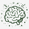 Unique Brain Vector Craft File PNG - Free Download