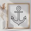 Anchor Design In SVG, PNG, PDF And DXF File Formats