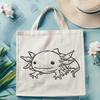 Artistic Axolotl Vector Drawing