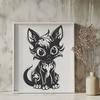 Beautiful Cat Vector Art