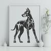 Creative Standing Doberman Pinscher Artwork