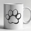 Paw Digital Drawing In SVG, PNG, PDF And DXF File Formats