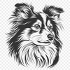 Beautiful Shetland Sheepdog - Sublimation DXF