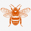 Creative Bee Drawing - Free PNG