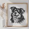 Creative Australian Shepherd - PNG Format