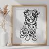 Ornate Australian Shepherd PNG - For Craft Project