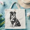 Artistic Australian Shepherd In SVG & DXF