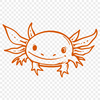 Free Stunning Axolotl Clipart