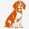 Free Unique Beagle Digital Drawing DXF - Commercial Use