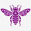 Bee Decal In SVG, PNG, PDF And DXF Formats