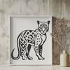 Free Standing Big Cat Clip Art