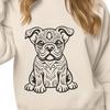 Free Sitting Bulldog - DXF