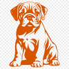 Free Sitting Puppy In SVG - Commercial Use