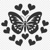 Unique Butterfly Digital Art DXF - Free Download