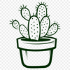 Desert Plant Decal In SVG, PNG, PDF And DXF File Formats