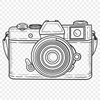 Unique Camera Vector Craft File DXF - Free Download